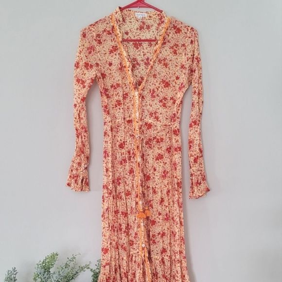 Poupette St Barth Rita Floral Maxi Dress Size XS - Picture 3 of 12
